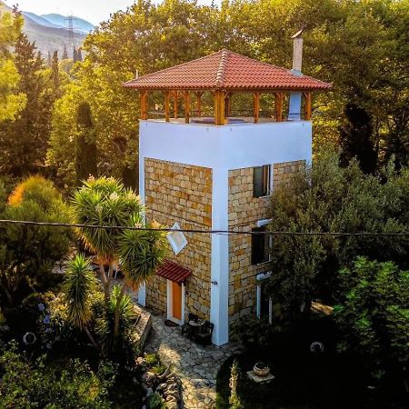 Steinturm Mit Dach-Terrasse Zwischen Fluss, Meer Und Gebirge- Spiti Pirgos Παραλία Σεργούλας Εξωτερικό φωτογραφία
