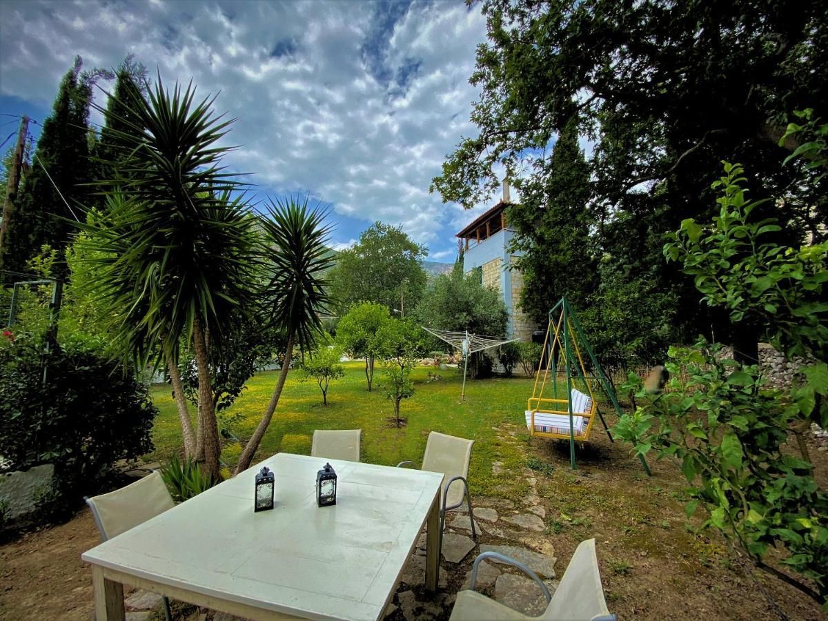 Steinturm Mit Dach-Terrasse Zwischen Fluss, Meer Und Gebirge- Spiti Pirgos Παραλία Σεργούλας Εξωτερικό φωτογραφία